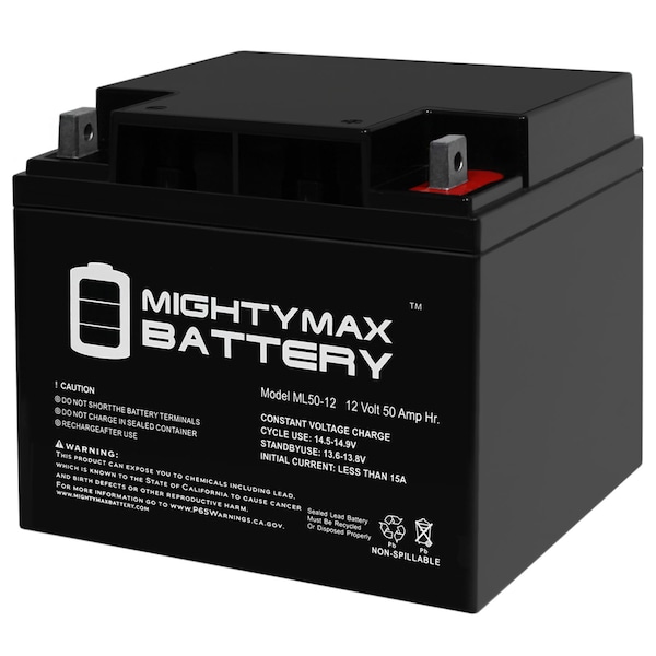 Mighty Max Battery ML50-12 -12V 50AH SLA Replaces PS12400 ML50-1284 - main